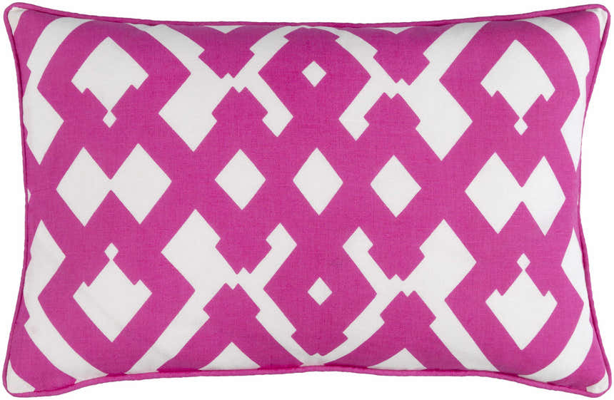 Redhead Magenta Geometric Pattern Throw Pillow - Clearance