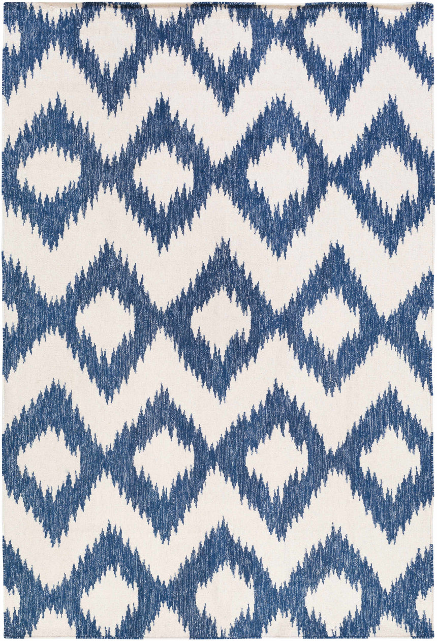 Oradell Blue Ikat Wool Rug - Clearance