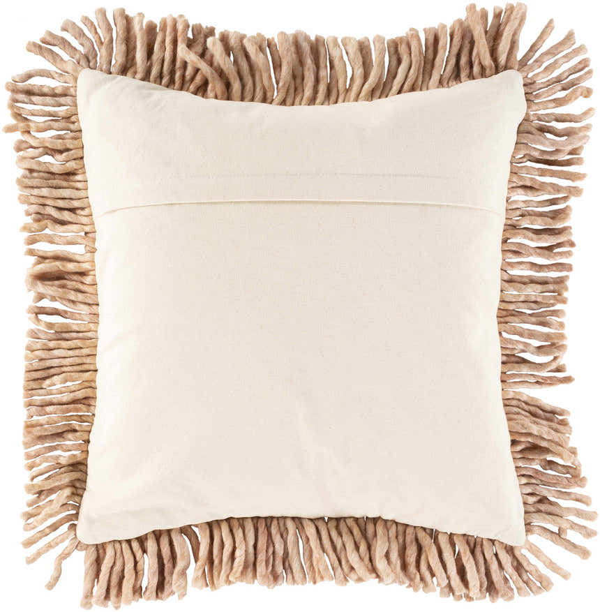 Rimbey Dusty Pink Square Throw Pillow - Clearance