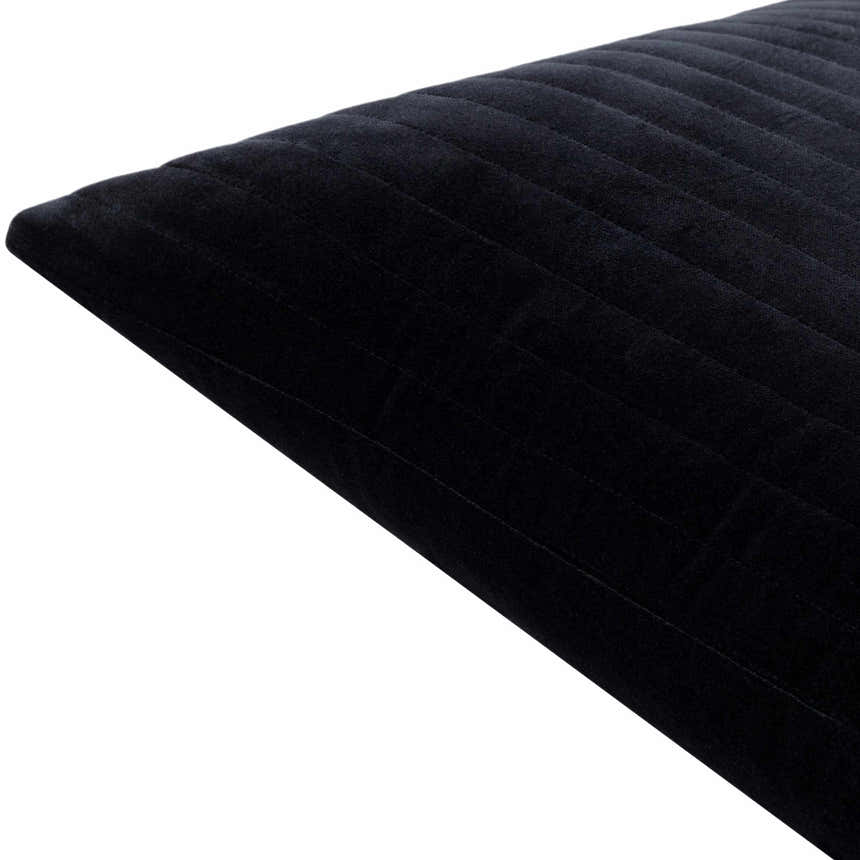 Rania Onyx Black Throw Pillow