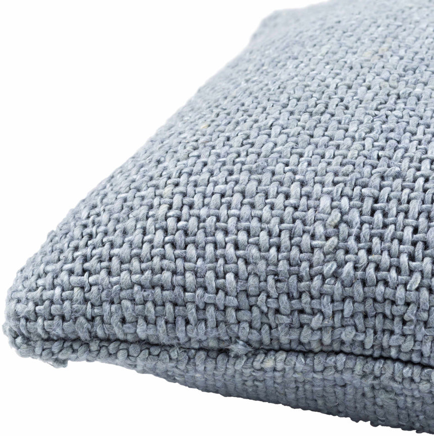 Arno Handmade Blue Square Throw Pillow - Clearance