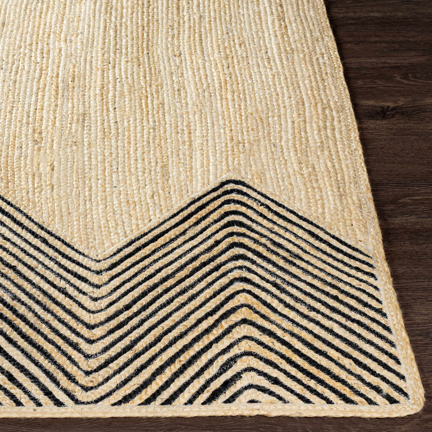 Light Beige Ringtead Jute Braided Carpet - Clearance