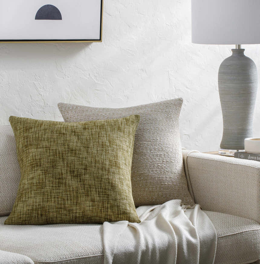 Rapha Olive Throw Pillow