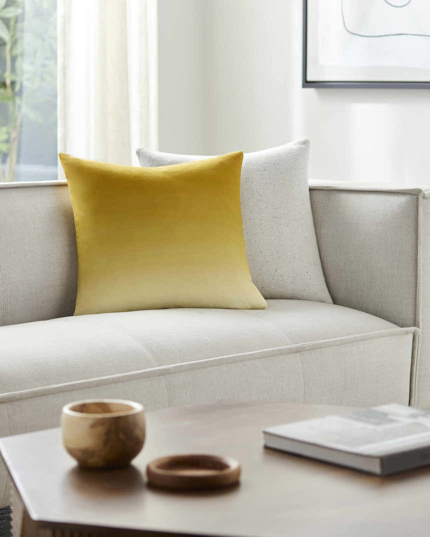 Rohit Yellow Throw Pillow