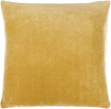 Rahiq Yellow Border Cotton Throw Pillow