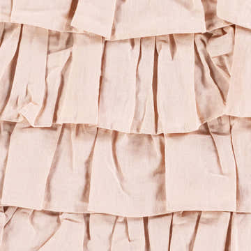 Ruidoso Pink Ruffled Square Throw Pillow - Clearance