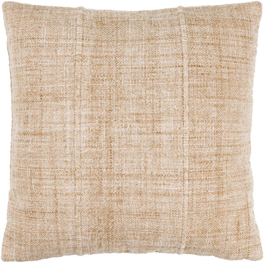 Boreva Beige Diamond Tribal Bohemian Recycled PET Yarn Outdoor Accent Pillow