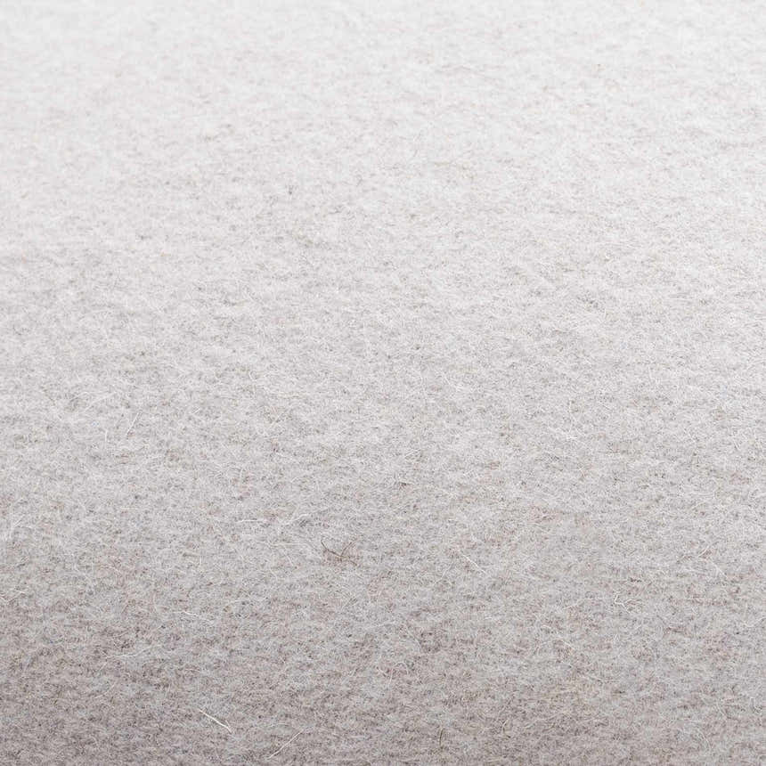 Dumii Light Gray Solid Wool Throw Pillow