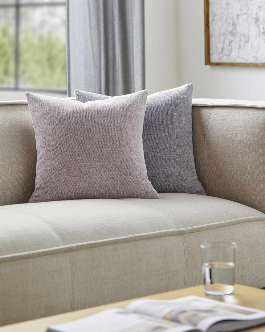 Reijo Neutral Pink Linen Look Accent Pillow