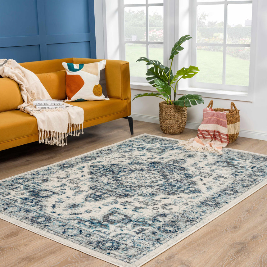 Istanbullu Blue Area Rug - Clearance