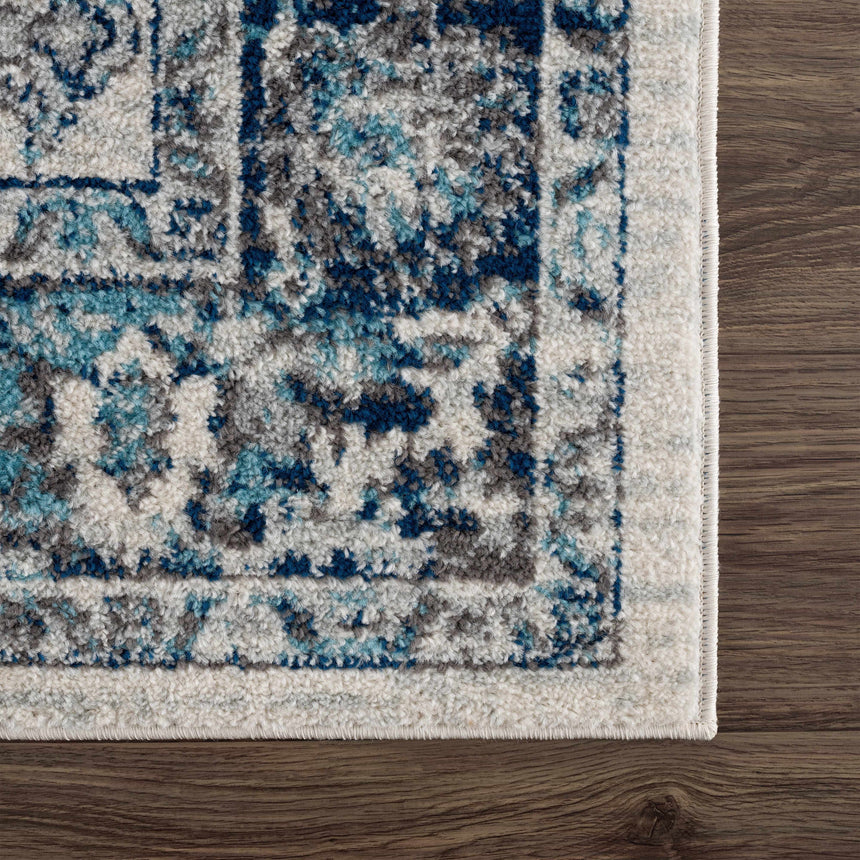 Istanbul Vintage Blue Area Rug - Clearance