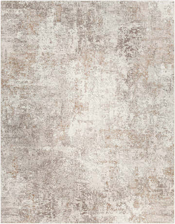 Close-up of the Bruna Area Rug, showcasing its abstract design in cloud gray, ivory, and multi-brown tones. Design-Rectangle-710103