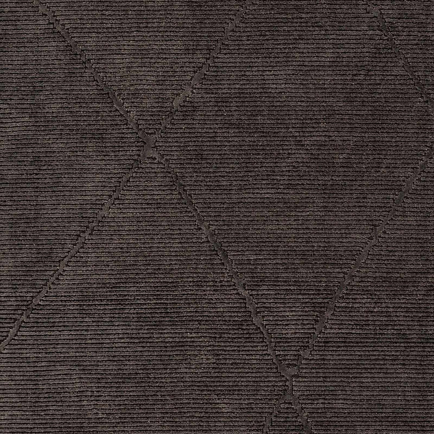 Aldis Charcoal Textured Plush Washable Small Rug - Clearance
