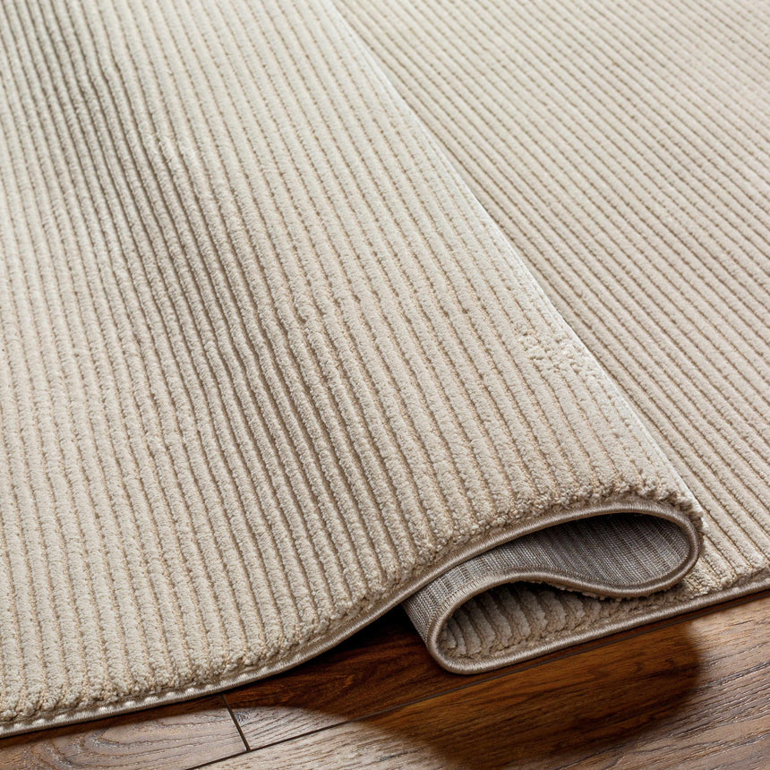 Mimi Tan Plush Textured Washable Rug - Clearance