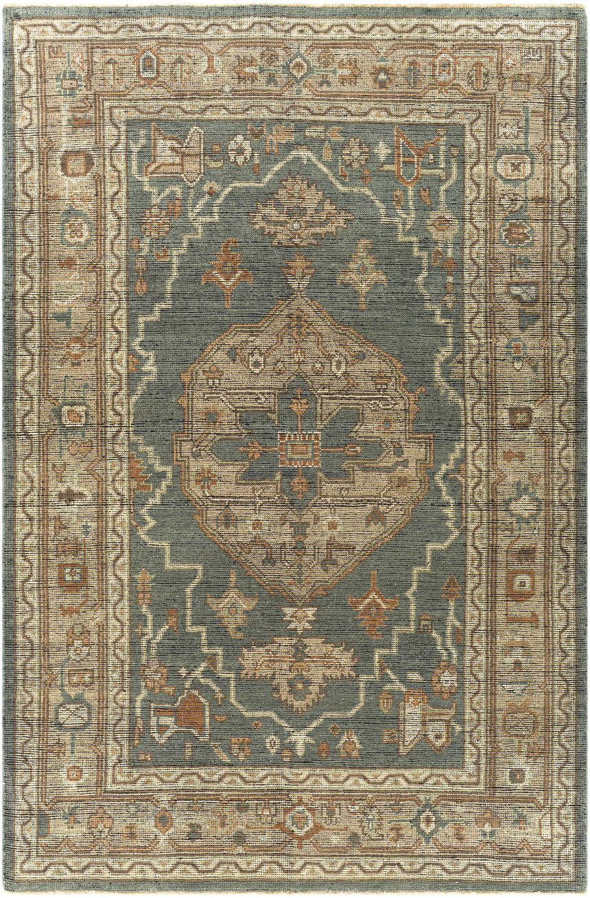 Sage Meja Premium Hand Knotted Wool Rug