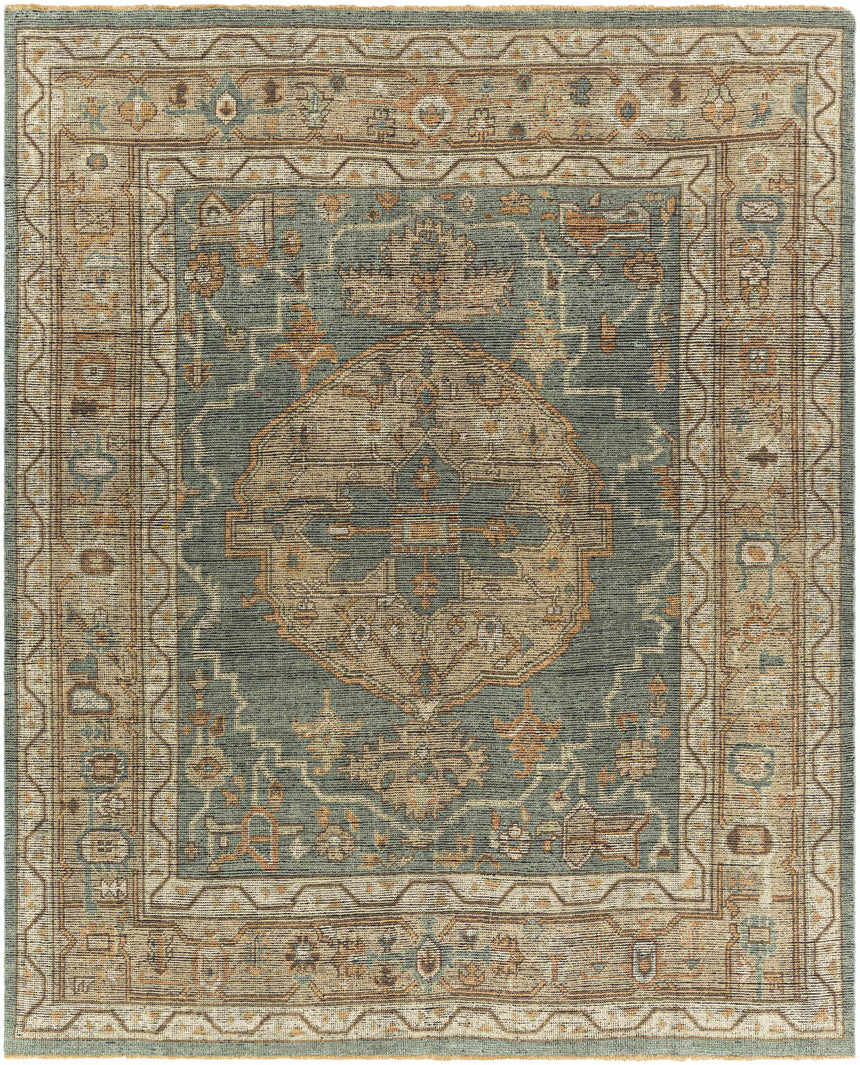 Sage Meja Premium Hand Knotted Wool Rug