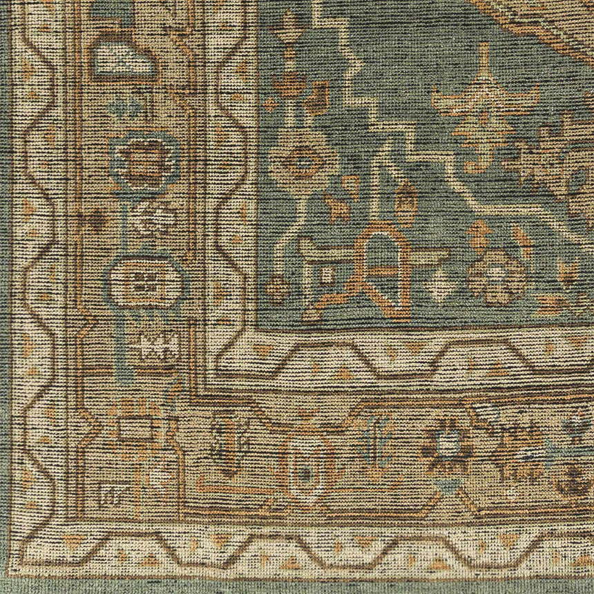 Sage Meja Premium Hand Knotted Wool Rug