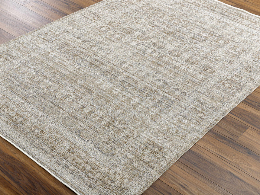 Margaret Damask Sage Washable Area Rug - Becki Owens x Livabliss