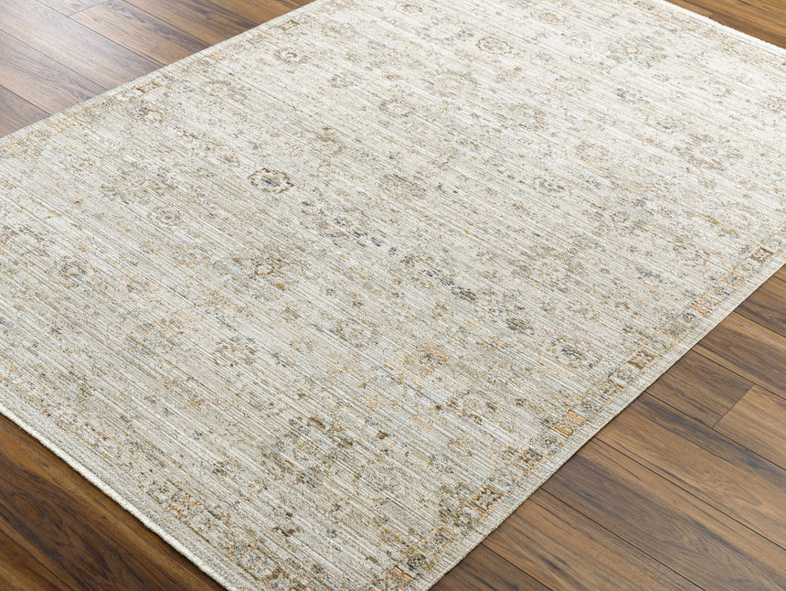 Margaret Damask Gray Washable Rug - Becki Owens x Livabliss