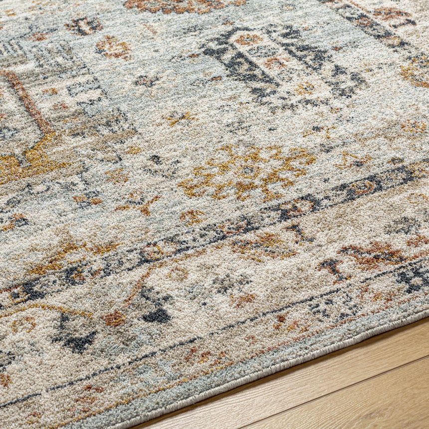 Kamau Cream & Blue Area Rug - Clearance