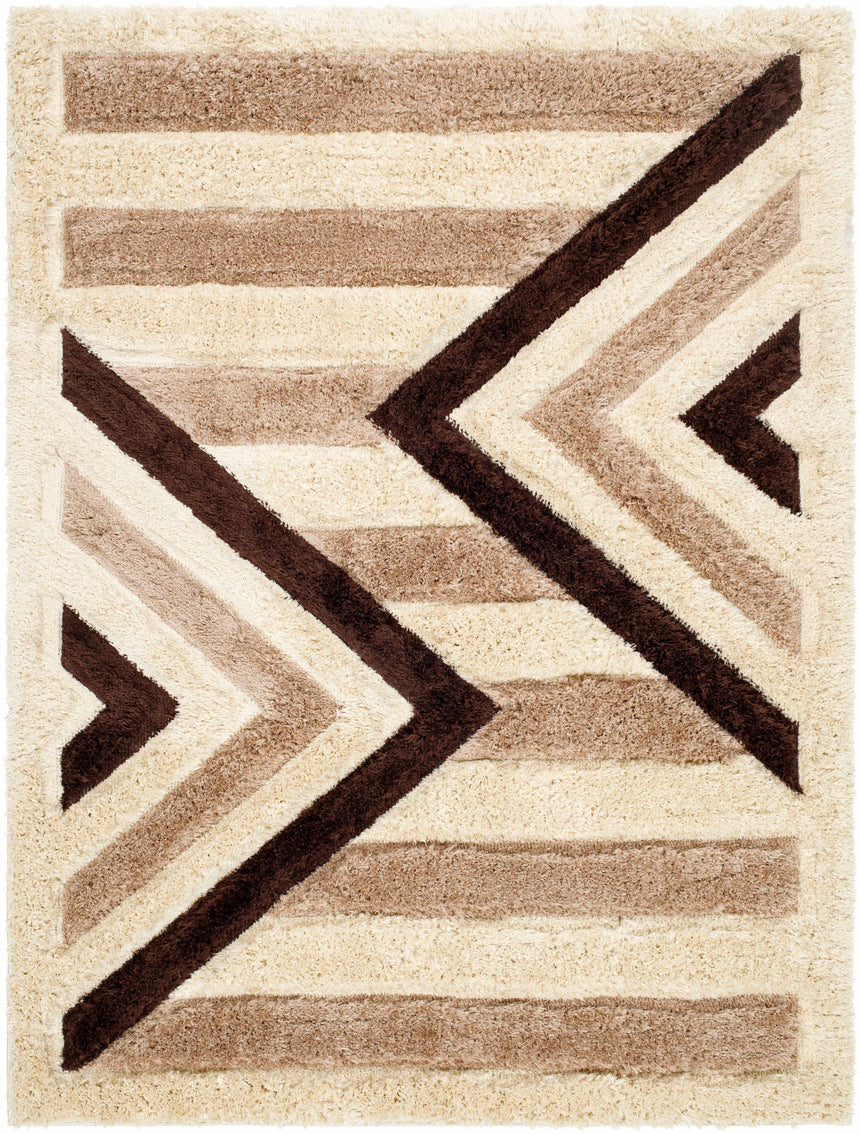 Abeje Chocolate Brown Area Rug - Clearance