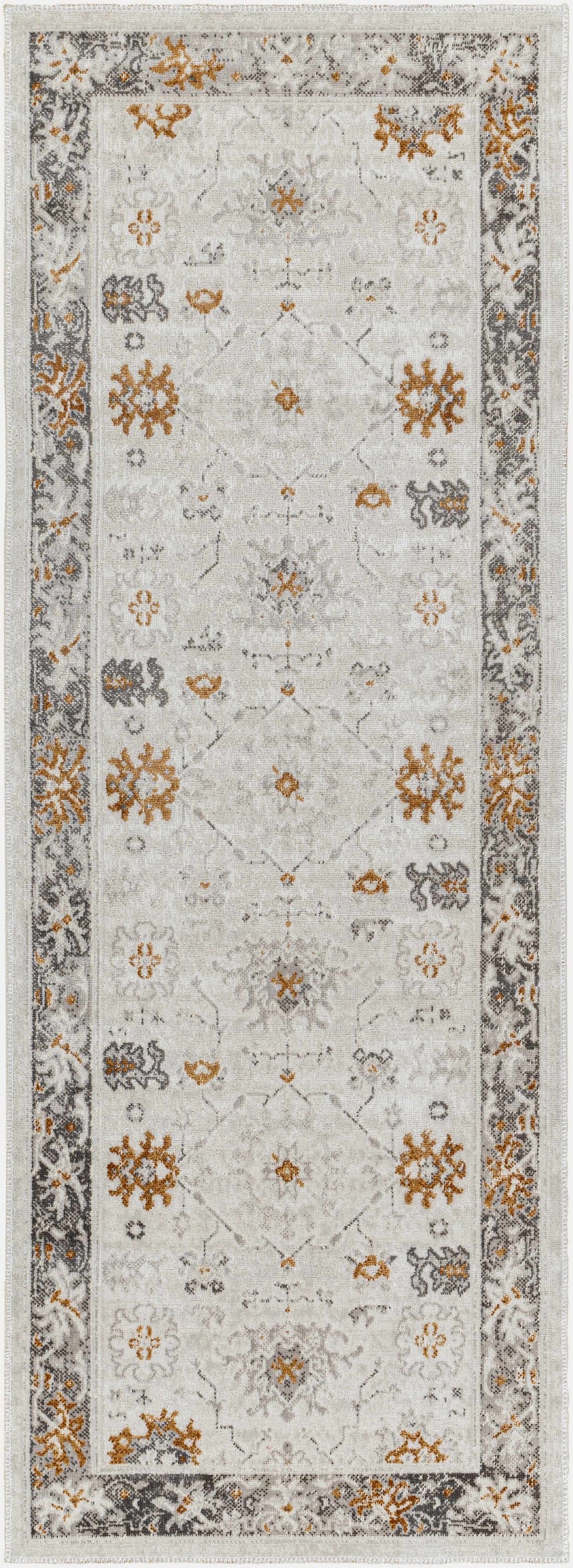 Arwel Cream & Rust Area Rug - Clearance