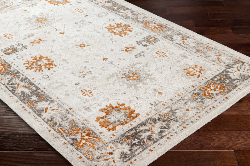 Arwel Cream & Rust Area Rug - Clearance