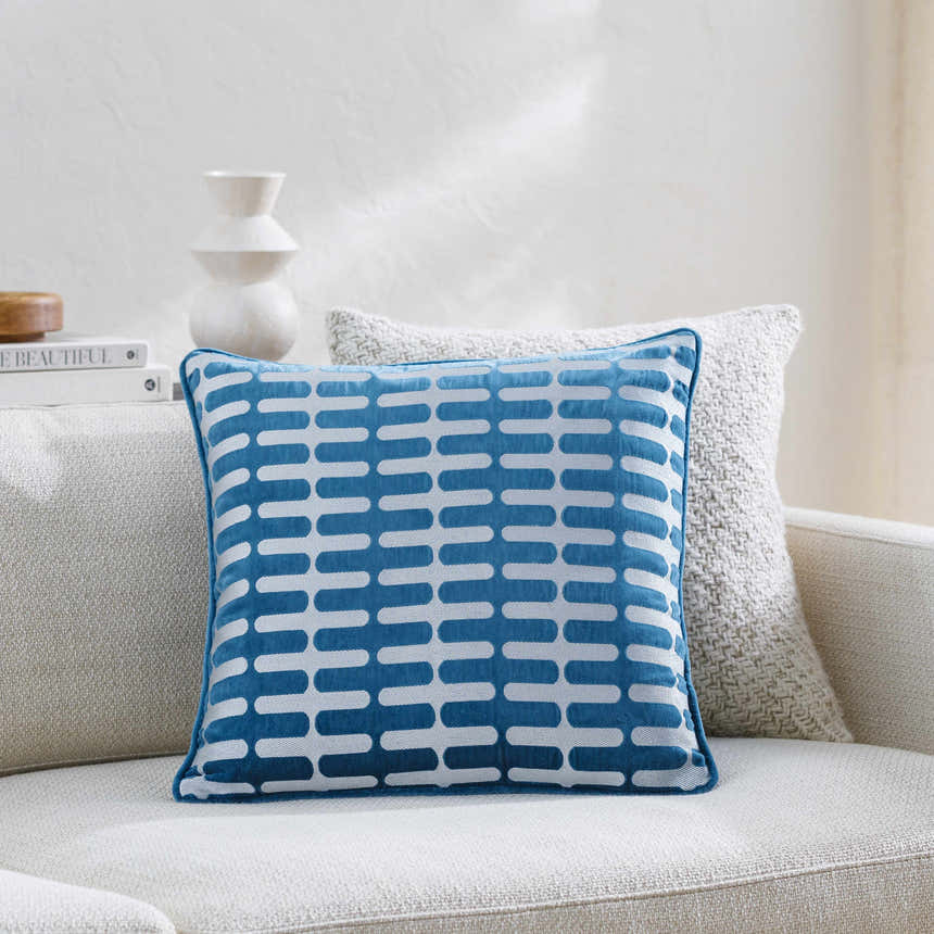 Lynna Teal Throw Pillow