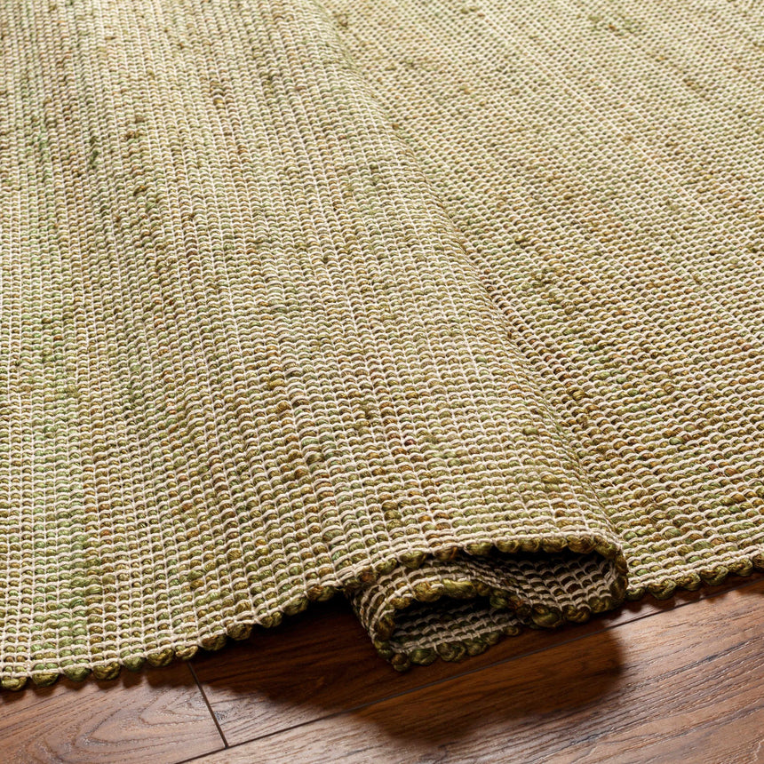 Byrne Green Area Rug - Clearance
