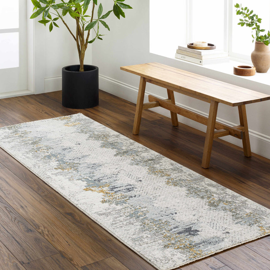 Lalo Textured Rug with Fringes