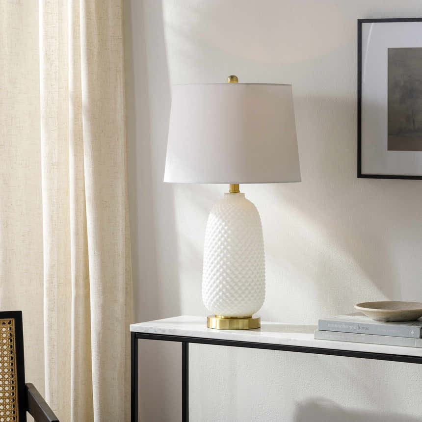 Sarangpur White Table Lamp - Clearance