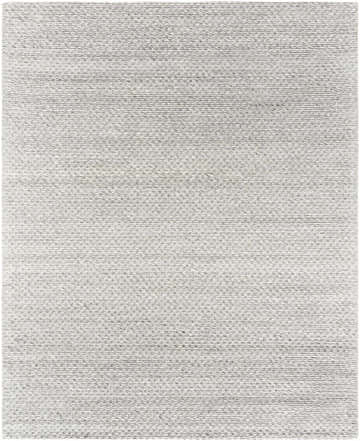 Close-up of the Kassa Gray hand woven area rug, featuring a subtle geometric pattern and textured weave. Design-Rectangle-810