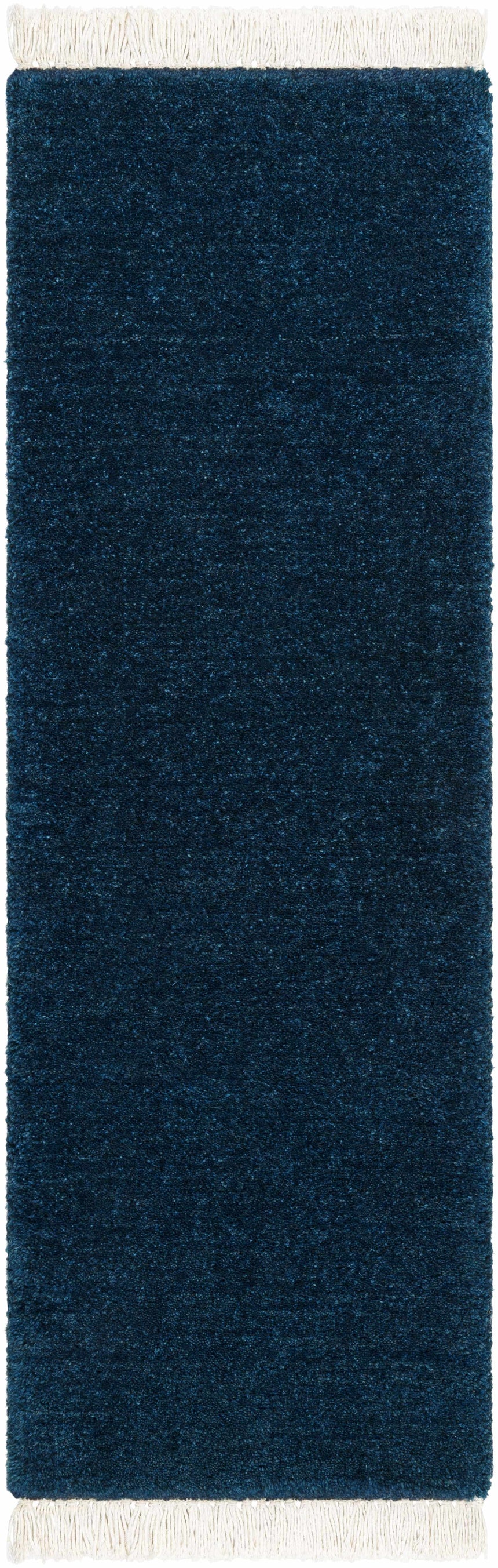 Myron Petrol Blue Wool Area Rug