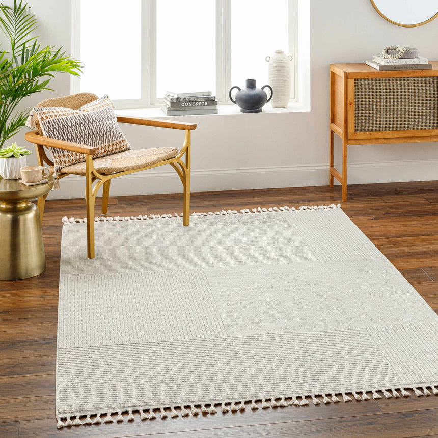 Abia Beige Area Rug - Clearance