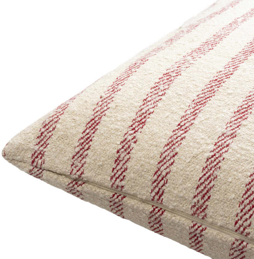 Shaun Gray Striped Square Accent Pillow