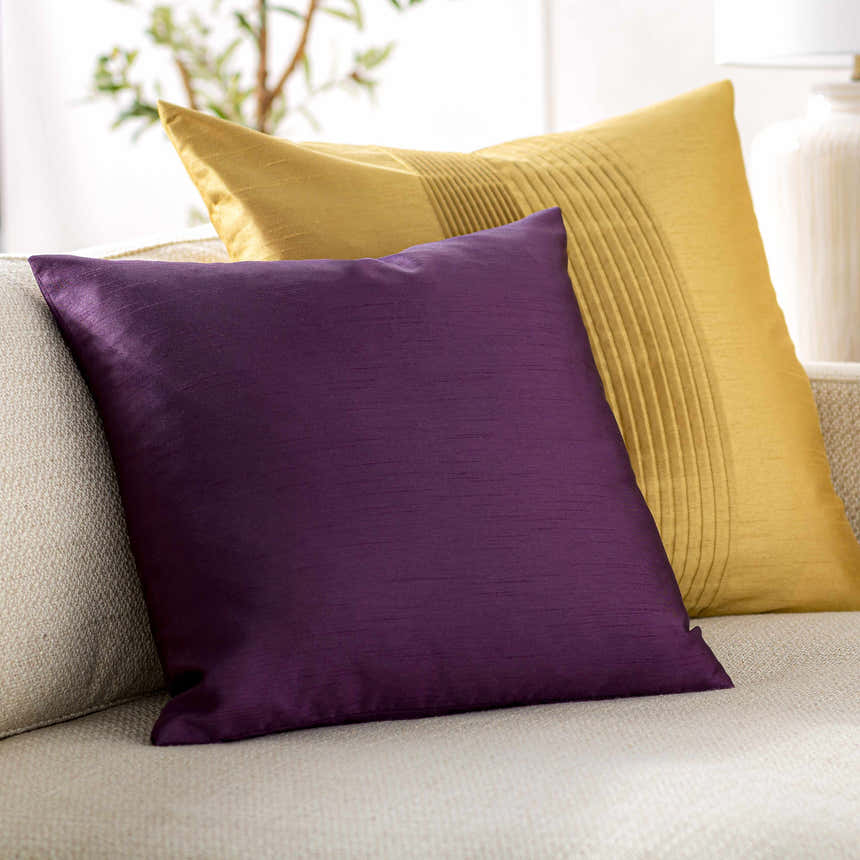 Shawneetown Plum Square Throw Pillow - Clearance