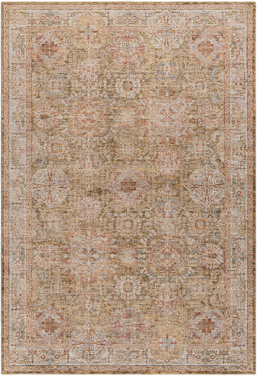 Ange Tan Rich Textured Traditional Rug