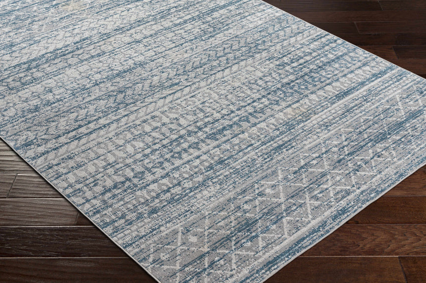 Tambac Blue Washable Area Rug - Clearance