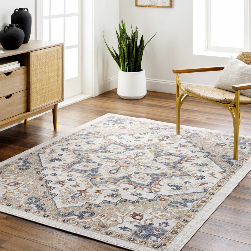 Lewa Cream Area Rug - Clearance