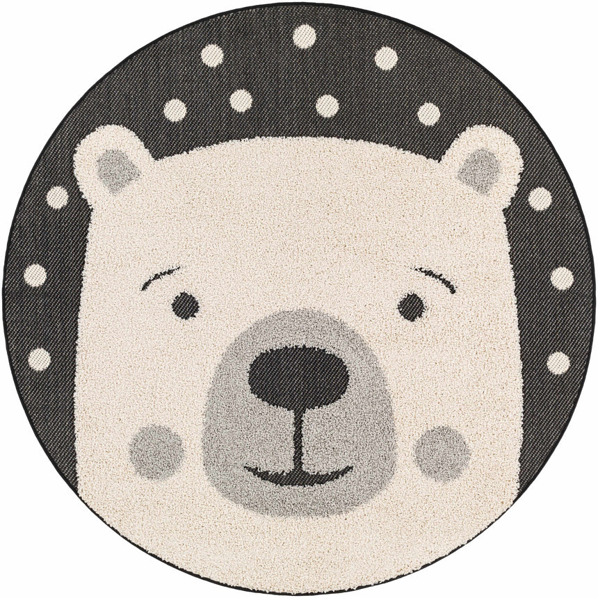 Kids Bear Animal Print Nursery Area Rug - Clearance