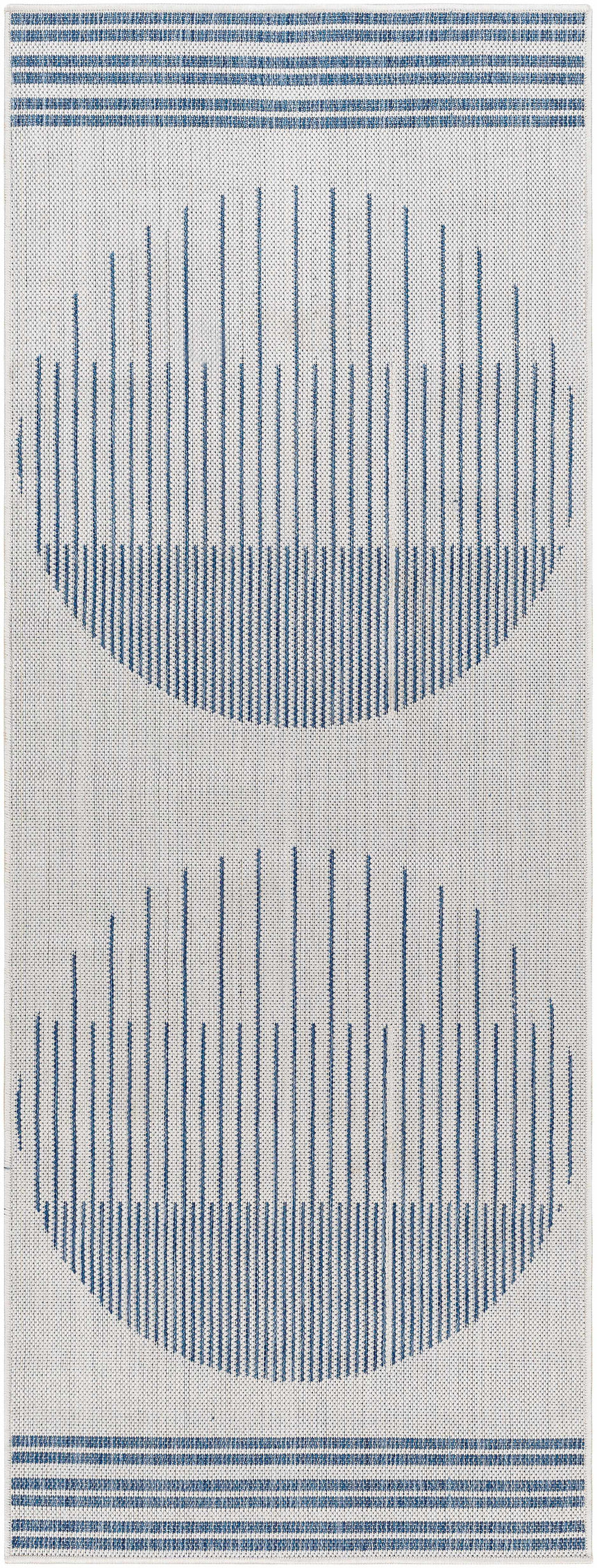 Aviya Blue & Gray Area Rug - Clearance