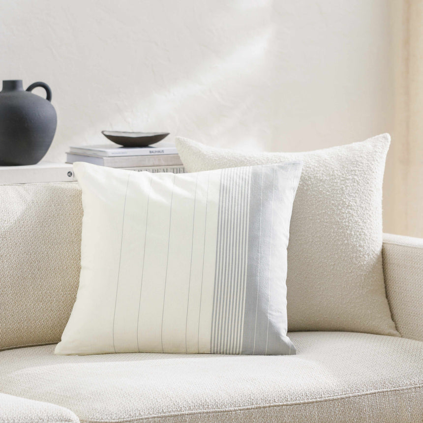 Lonny Slate Blue Throw Pillow