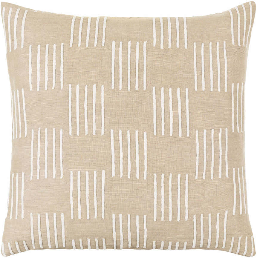 Kanha Beige Throw Pillow - Clearance