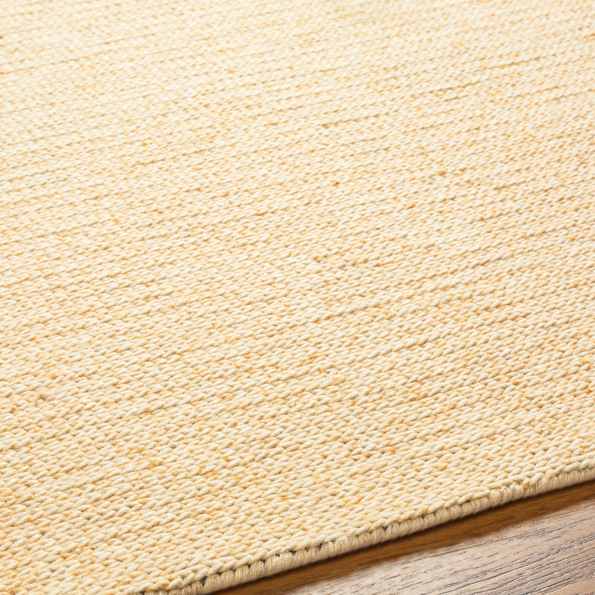Alyra Yellow Solid Area Rug - Clearance