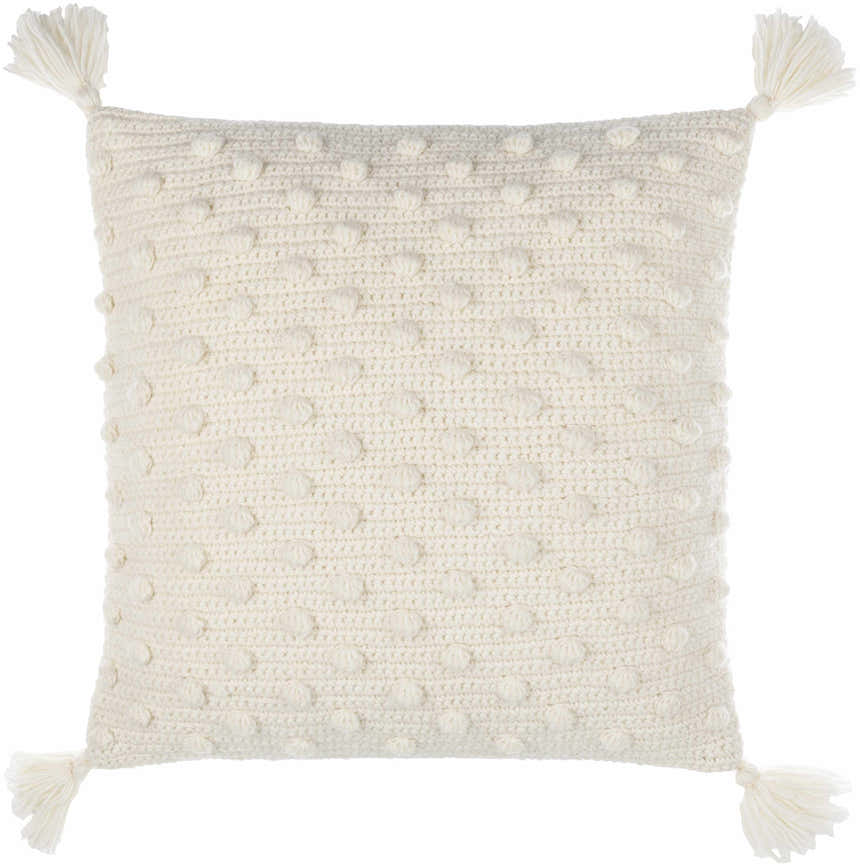 Lilka White Throw Pillow - Clearance