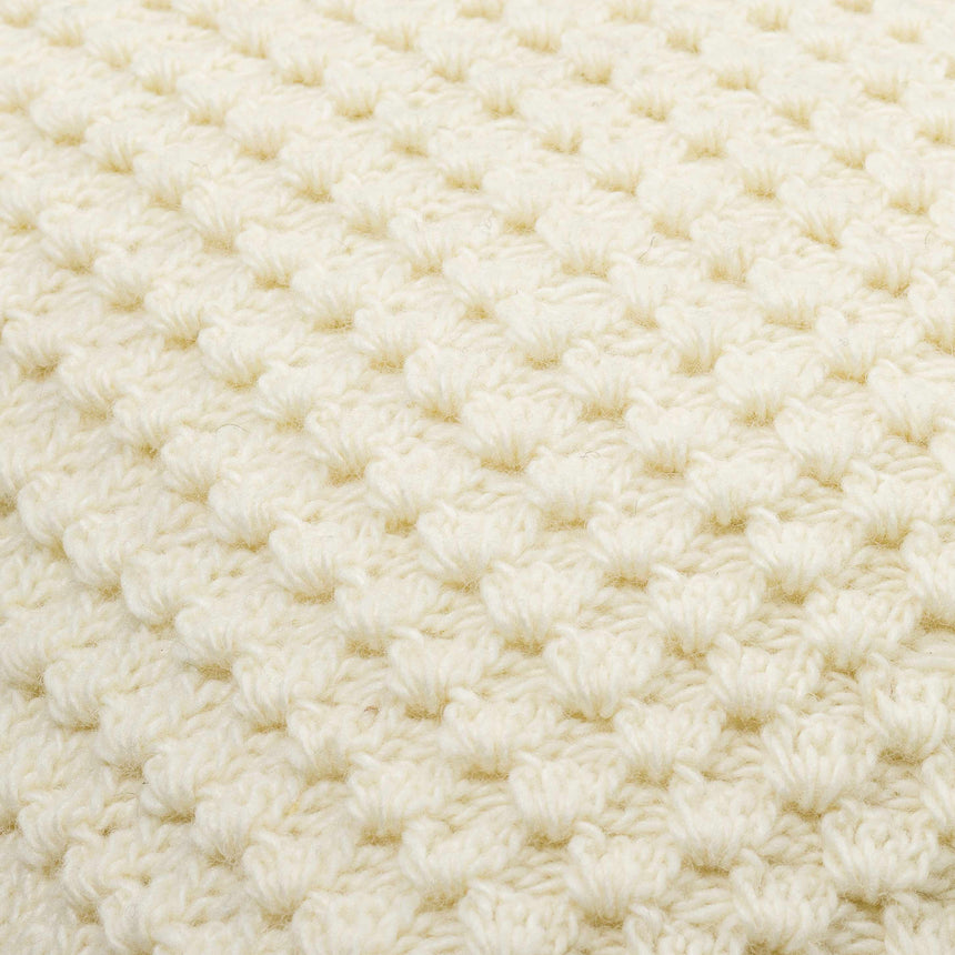 Litzy Cream Throw Pillow