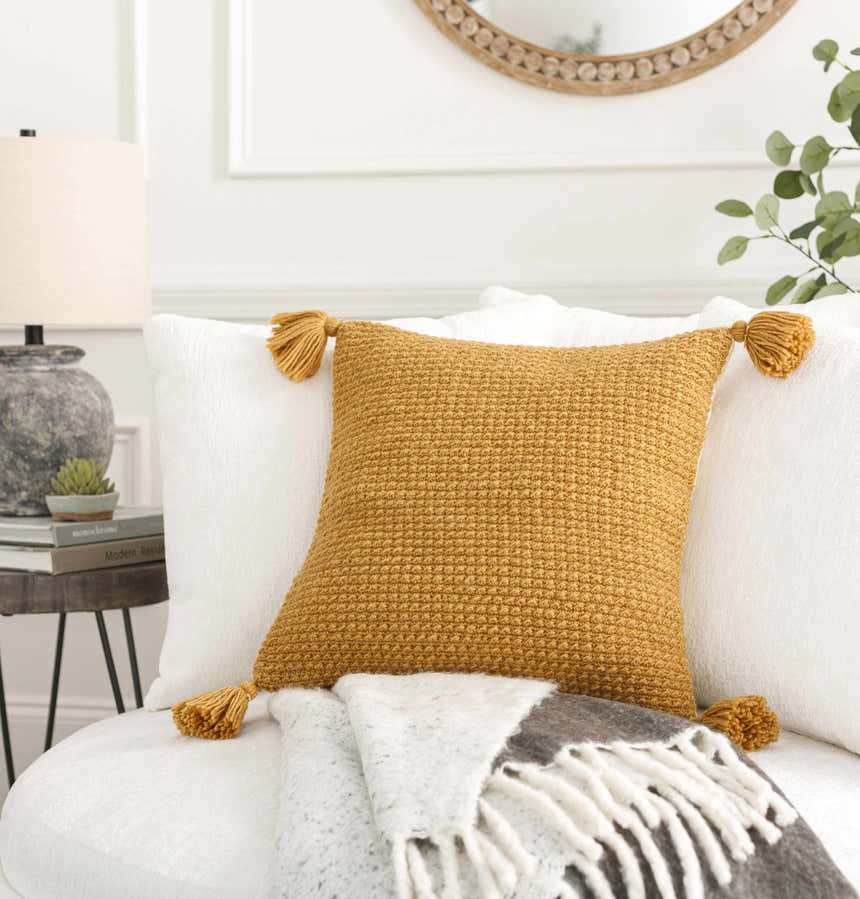 Maeve Yellow Throw Pillow