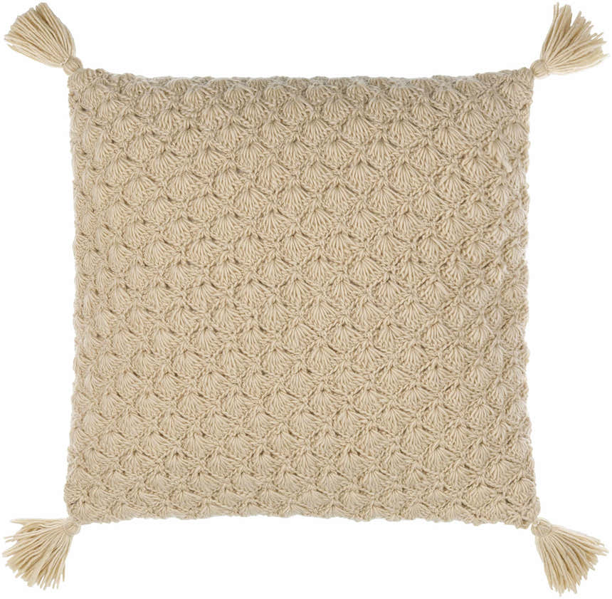 Magan Beige Throw Pillow