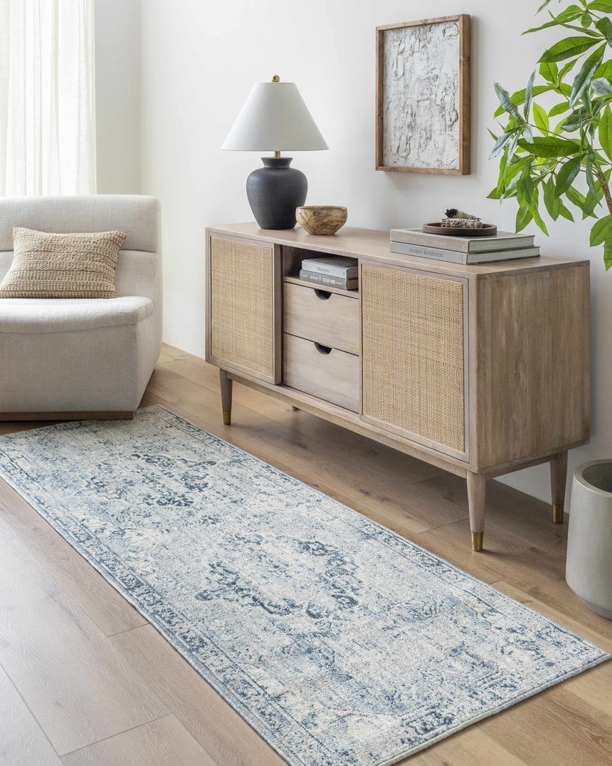 Jemma Blue Medallion Area Rug - Clearance
