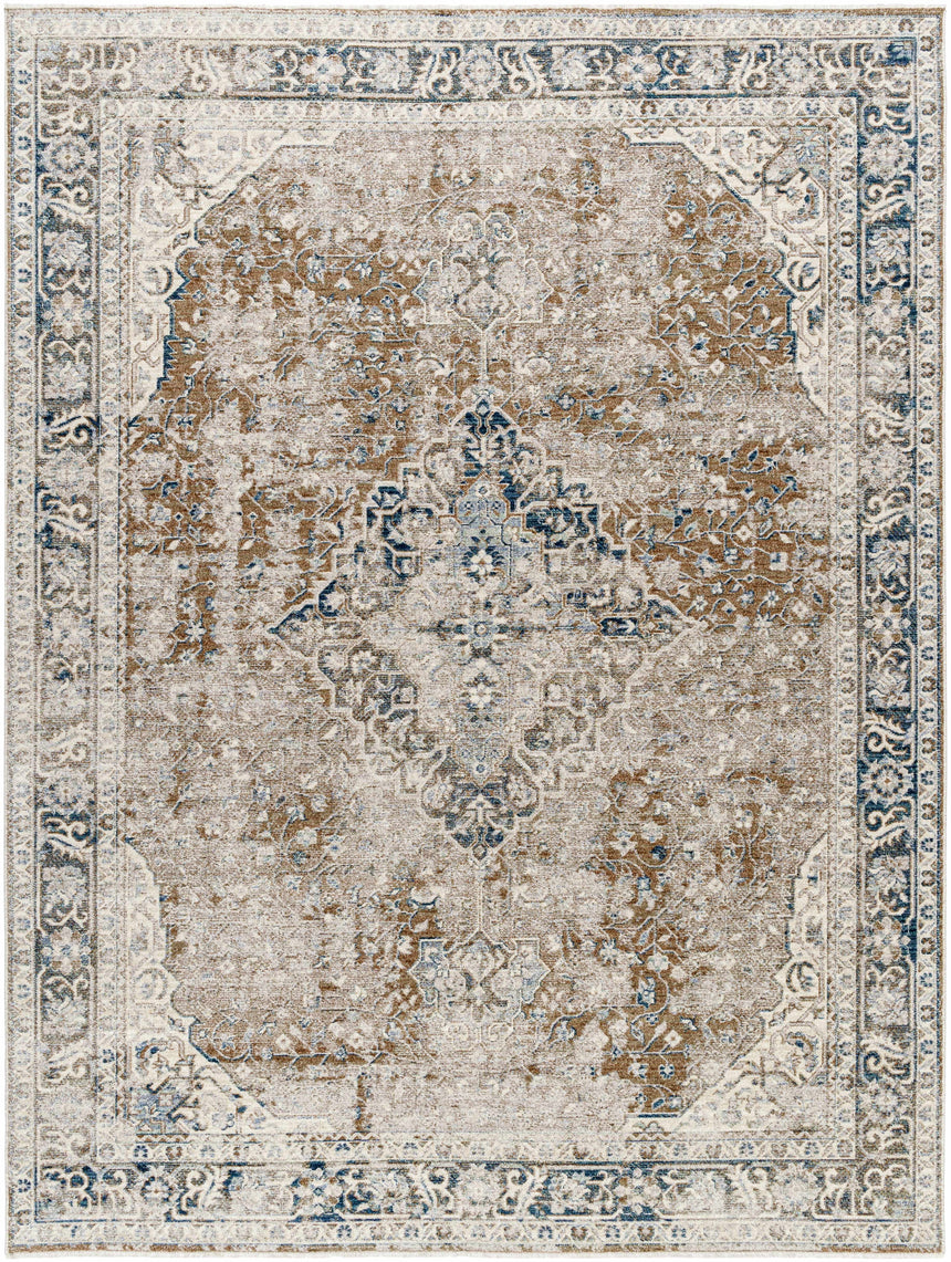 Jemma Brown Medallion Area Rug - Clearance